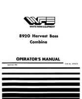White W446575 Operator Manual - 8920 Combine