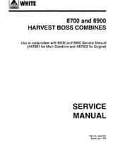 White W447504 Service Manual - 8700 / 8900 Combine