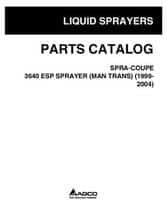 Spra-Coupe WR128518E Parts Book - 3640 ESP Sprayer (manual transmission, 1999-2004)
