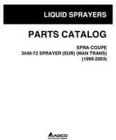 Spra-Coupe WR128528E Parts Book - 3440 Sprayer (72 ft, manual transmission, 1999-2003 CE)