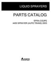 Spra-Coupe WR128686G Parts Book - 4450 Sprayer (chassis, auto transmission, 2005)