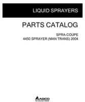 Spra-Coupe WR128718G Parts Book - 4450 Sprayer (manual transmission, 2004)