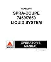 Spra-Coupe WR128725 Operator Manual - 7450 / 7650 Sprayer (liquid system, 2005)