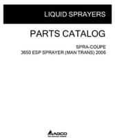 Spra-Coupe WR135259D Parts Book - 3650 ESP Sprayer (manual transmission, 2006)