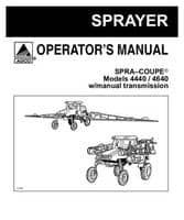 Spra-Coupe WR55580 Operator Manual - 4440 / 4640 Sprayer (72 and 80 boom, manual transmission)