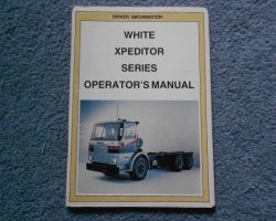 1973 White Road Xpeditor Truck Operator's Manual