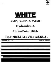 White X432716 Service Manual - 2-85 / 2-105 / 2-150 Tractor (hydraulics & 3 point hitch)