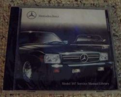 1985 Mercedes Benz 380SL & 380SLC 107 Chassis Service, Electrical & Owner's Manual CD