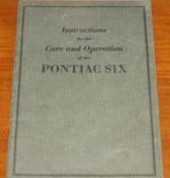 1926 Pontiac Six Owner's Manual