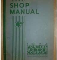 1934 Pontiac Straight Eight Models Service Manual