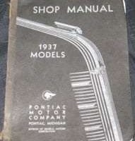 1937 Pontiac Six & Eight Models Service Manual