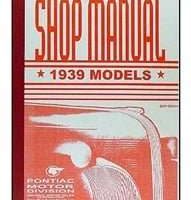 1939 Pontiac Models Service Manual