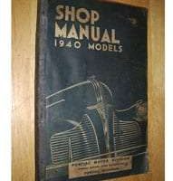 1940 Pontiac Models Service Manual
