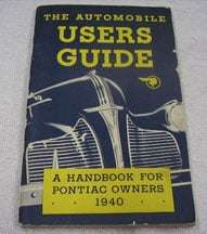1940 Pontiac Models Owner's Manual