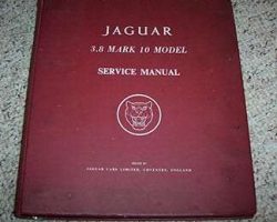 1962 Jaguar Mark 10 3.8 Model Service Repair Manual