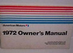 1972 AMC Hornet Owner's Manual
