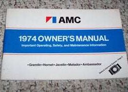 1974 AMC Gremlin Owner's Manual