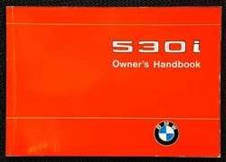 1975 BMW 530i Owner's Manual