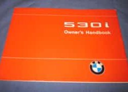 1976 BMW 530i Owner's Manual