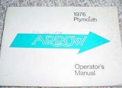 1976 Plymouth Arrow Owner's Manual