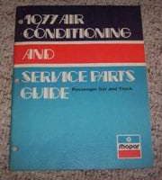 1977 Plymouth Arrow Air Conditioning & Service Parts Guide