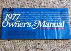 1977 AMC Pacer Owner's Manual