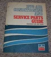 1978 Plymouth Arrow Air Conditioning & Service Parts Guide