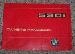 1978 BMW 530i Owner's Manual