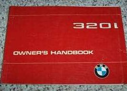 1980 BMW 320i Owner's Manual