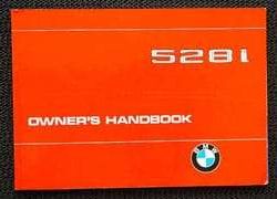 1980 BMW 528i Owner's Manual
