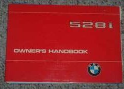 1981 BMW 528i Owner's Manual