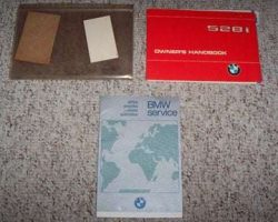 1981 BMW 528i Owner's Manual Set