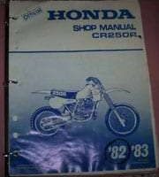 1983 Honda CR250R Motorcycle Service Manual