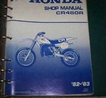 1982 Honda CR480R Motorcycle Service Manual