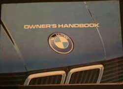 1982 BMW 318i Owner's Manual