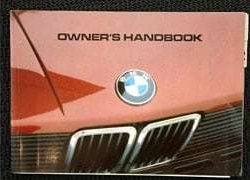 1982 BMW 528e Owner's Manual