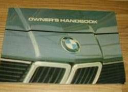 1982 BMW 733i Owner's Manual
