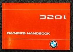 1983 BMW 320i Owner's Manual