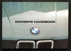 1983 BMW 518, 520i, 525i, & 528i Owner's Manual