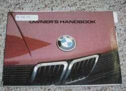 1983 BMW 528e, 533i Owner's Manual