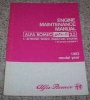 1983 Alfa Romeo GTV 6 2.5 Engine Maintenance Manual 49 State