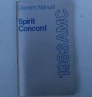1983 AMC Spirit & Concord Owner's Manual