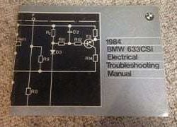 1984 BMW 633CSi Electrical Troubleshooting Manual