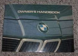 1984 BMW 733i Owner's Manual