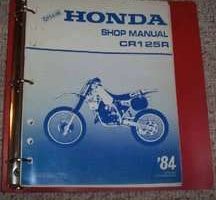1984 Honda CR125R Motorcycle Shop Service Manual