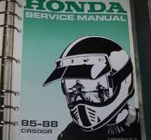 1986 Honda CR500R Motorcycle Shop Service Manual