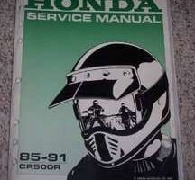 1991 Honda CR500R Motorcycle Shop Service Manual