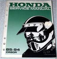 1986 Honda CR80R Motorcycle Service Manual