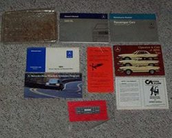 1985 Mercedes Benz 380SL Owner's Manual Set