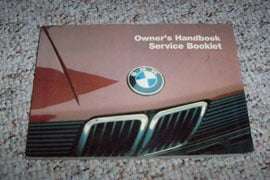 1986 BMW 528e, 535i & 524td Owner's Manual